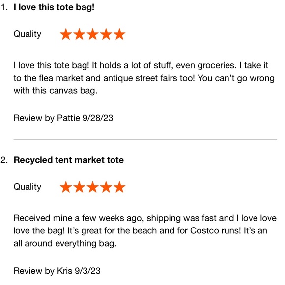 Boho Recycled Tent Market Tote Bag in Dark Green New With Tags - Picture 10 of 13